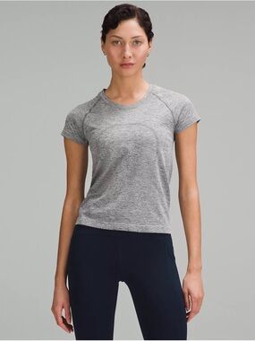Lululemon athletica Swiftly tech short sleeve shirt in color slate